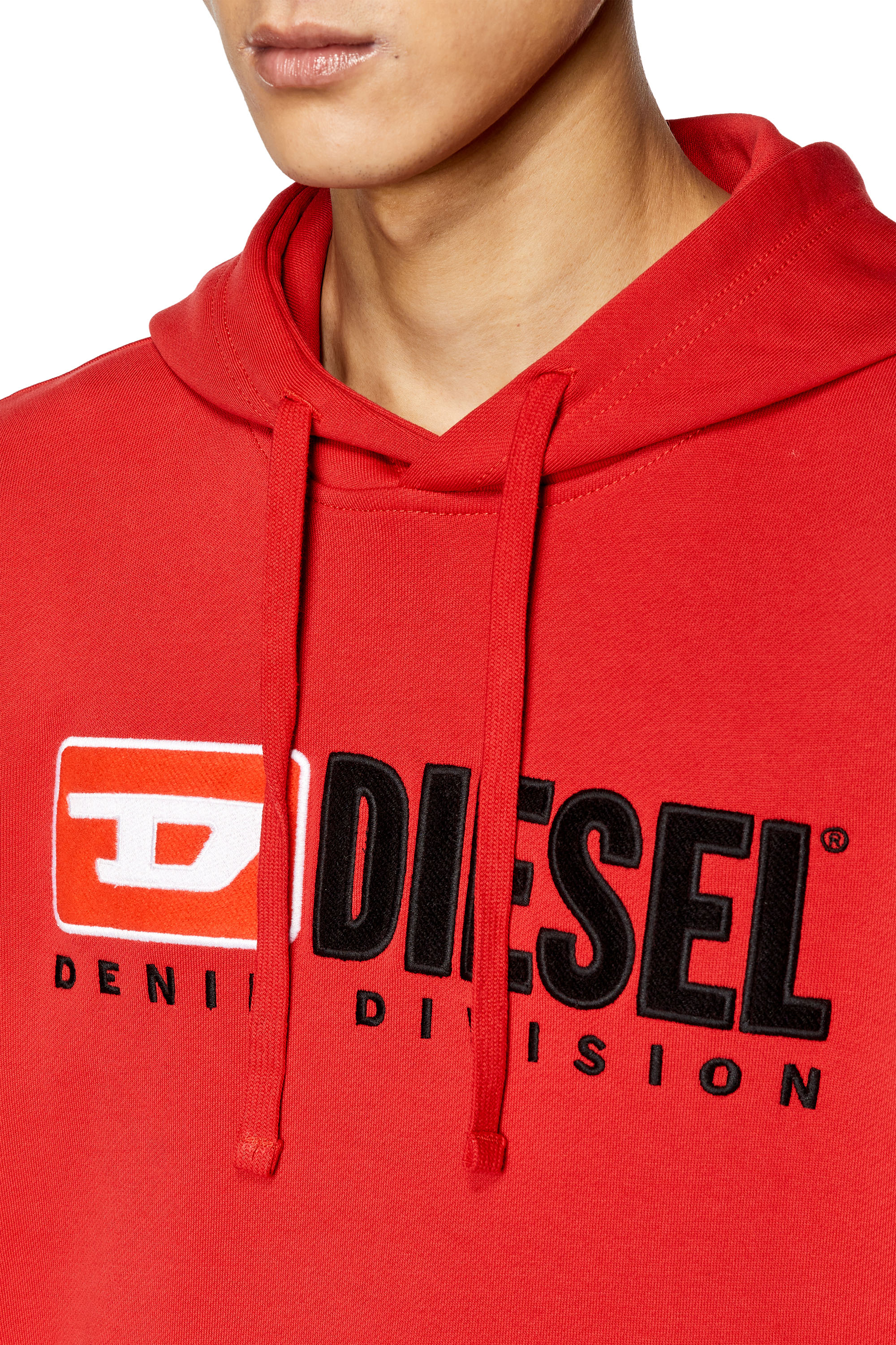 Diesel - S-GINN-HOOD-DIV, Cherry Red - Image 4
