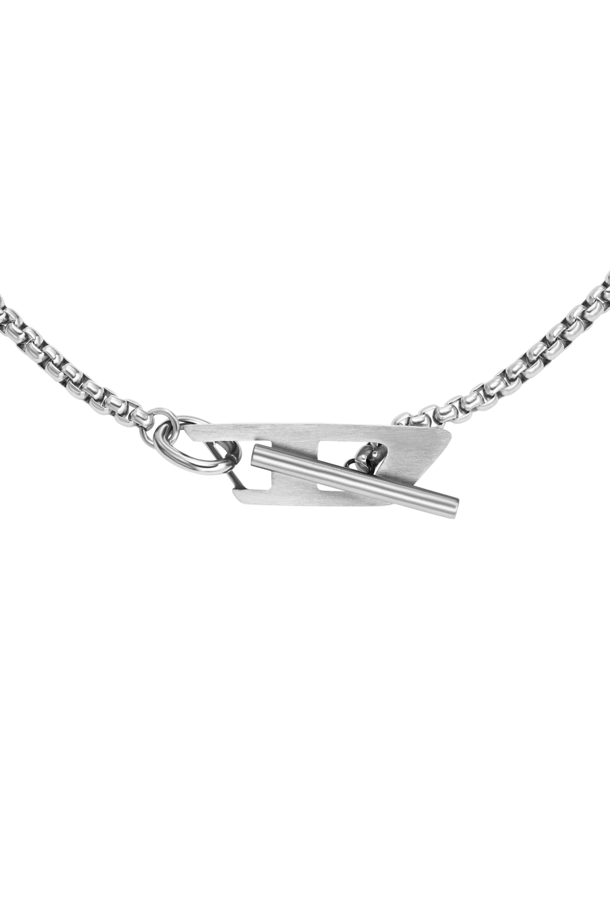 Diesel - DX1477, Unisex's Stainless steel chain necklace in Silver - 2