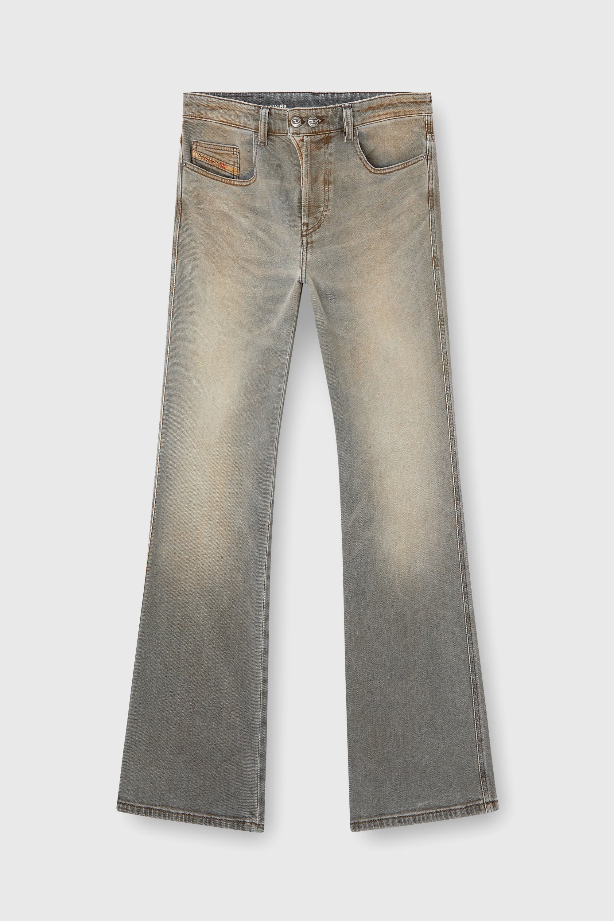 Diesel - Man's Bootcut Jeans 1998 D-Buck 09L37, Light Grey - 2