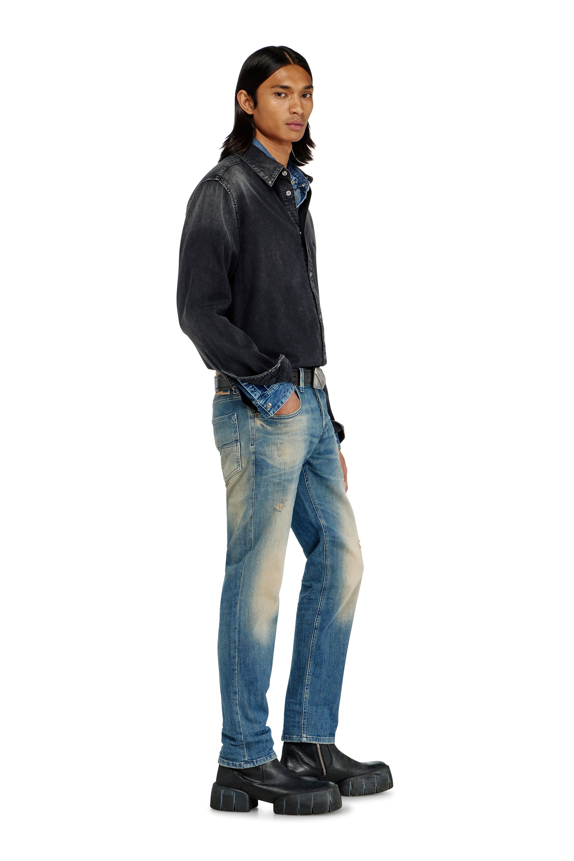 Diesel - Man's Regular 2030 D-Krooley Joggjeans&reg; 068XU, Dark Blue - 2