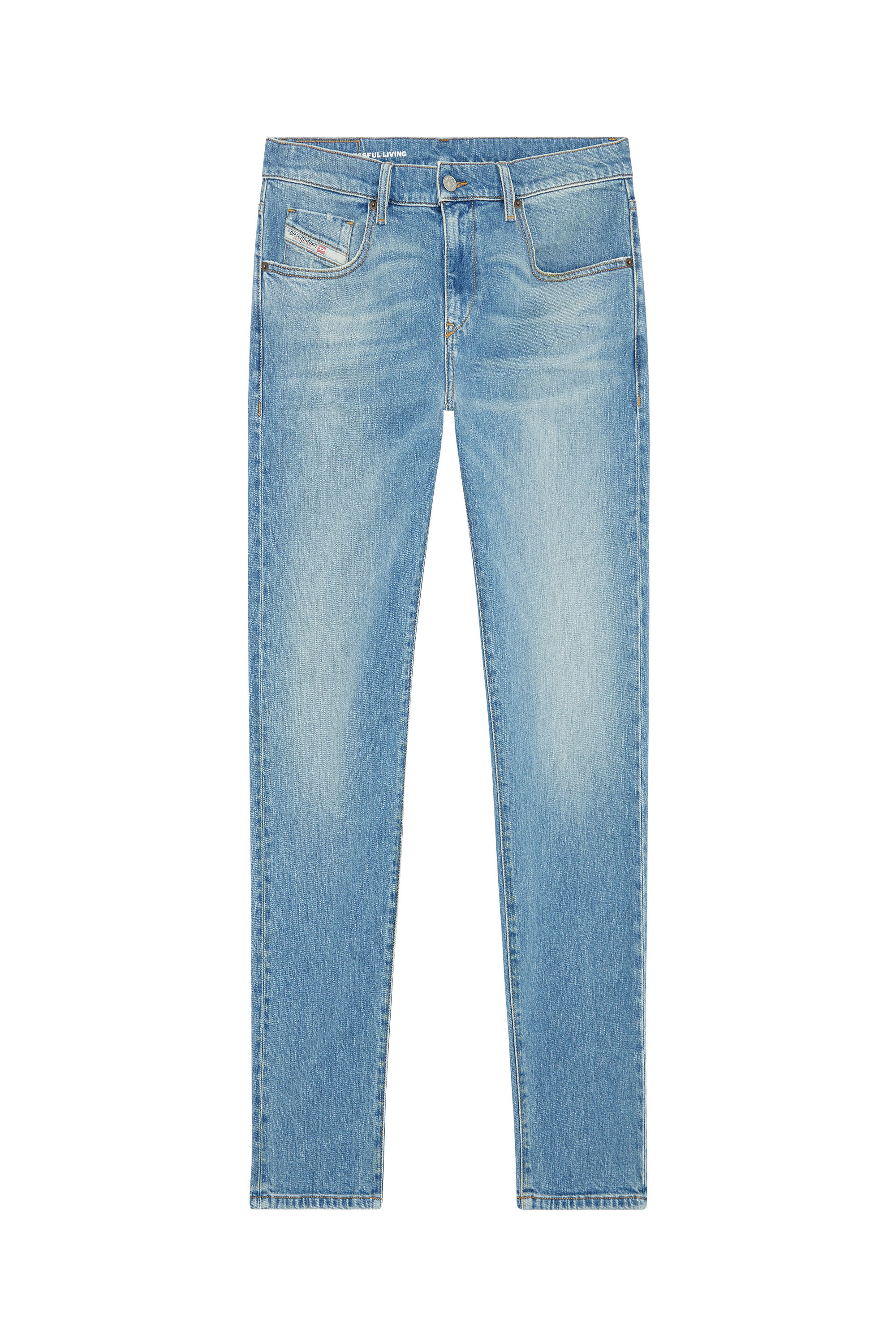 Diesel - Slim Jeans 2019 D-Strukt 007L3, Light Blue - Image 5