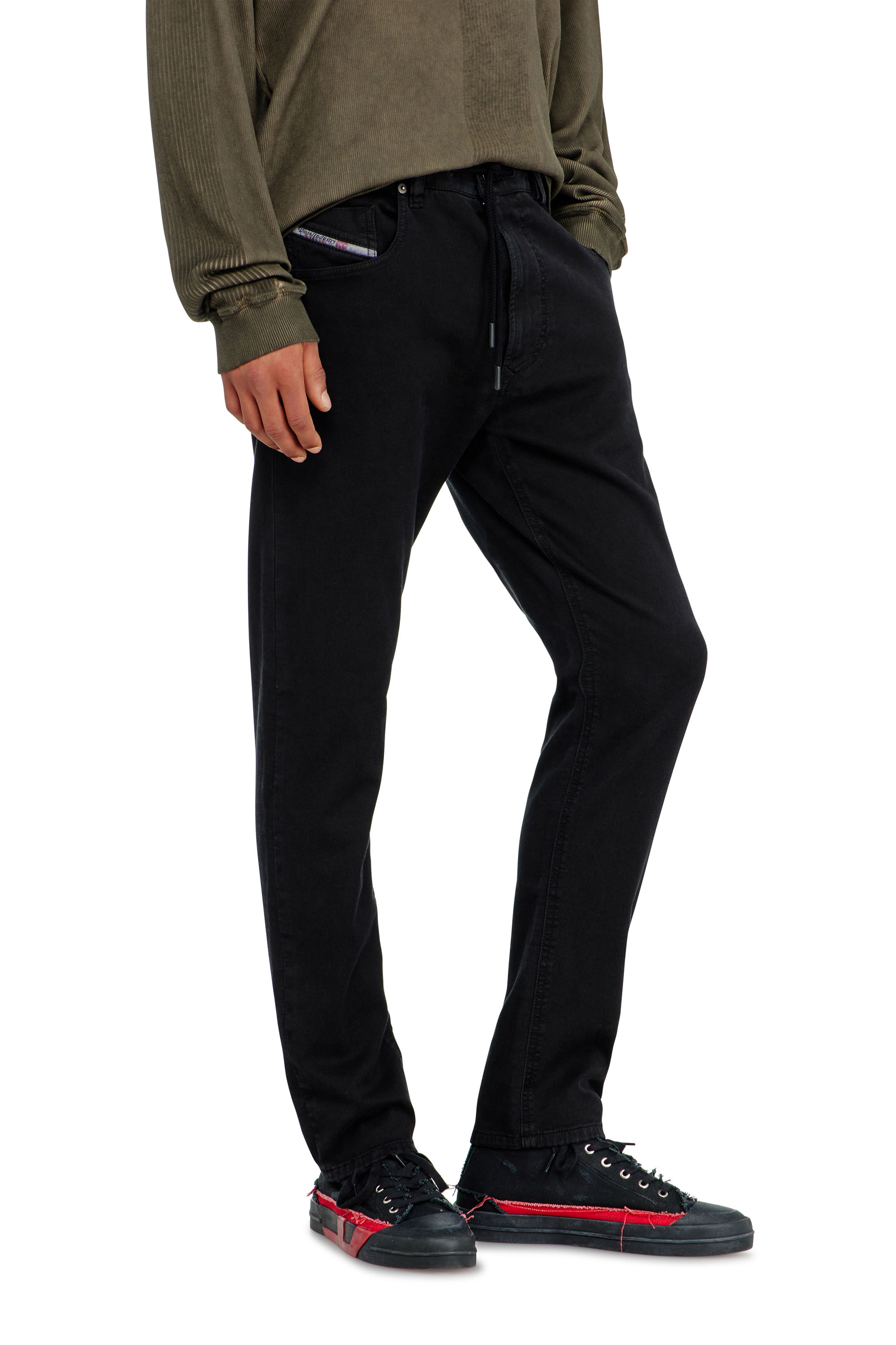 Men's Regular Jeans | Black/Dark grey | Diesel 2032 D-Krooley