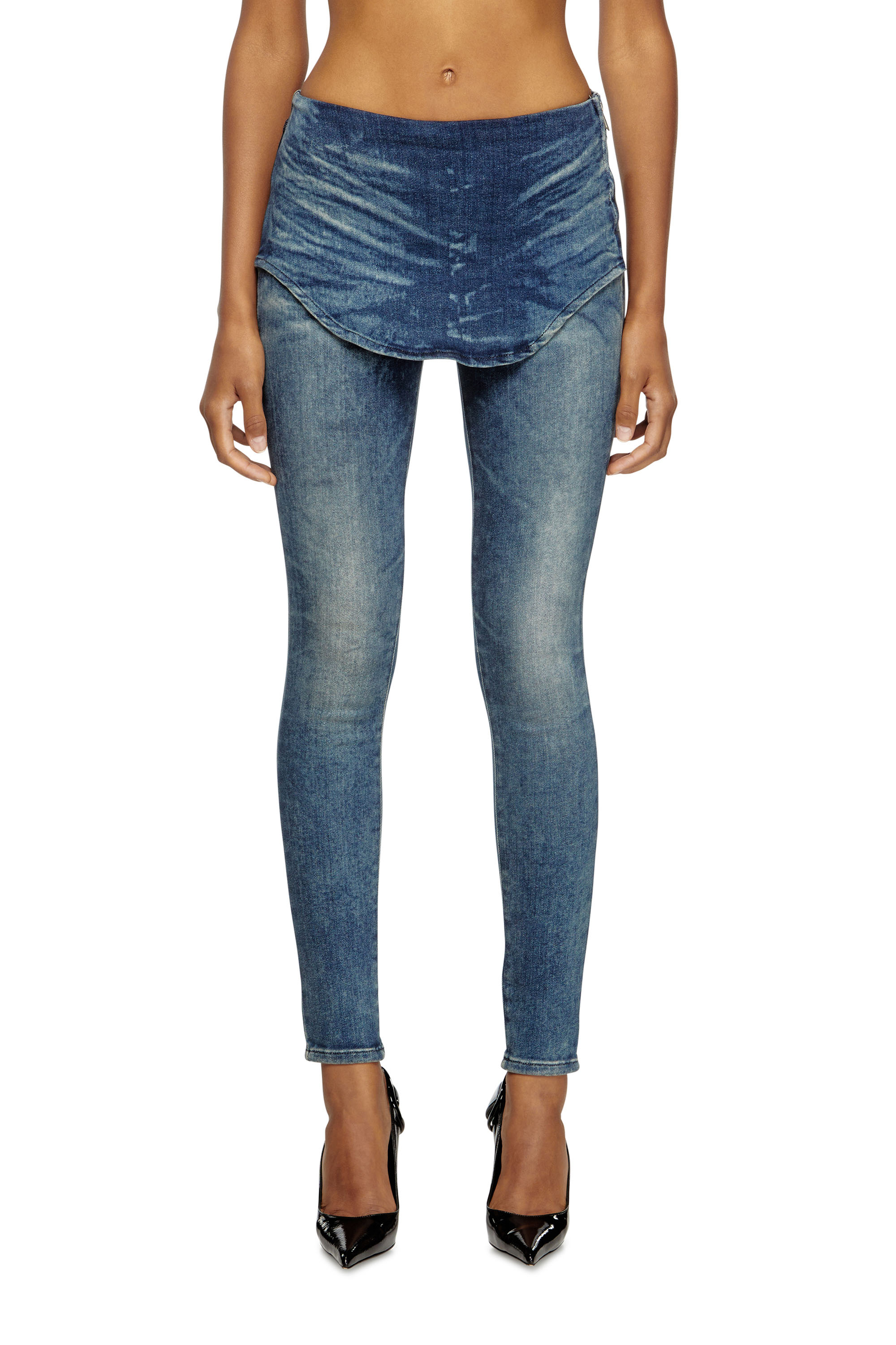 Diesel - Woman's Slim Jeans D-Gnol 09M95, Medium blue - 3