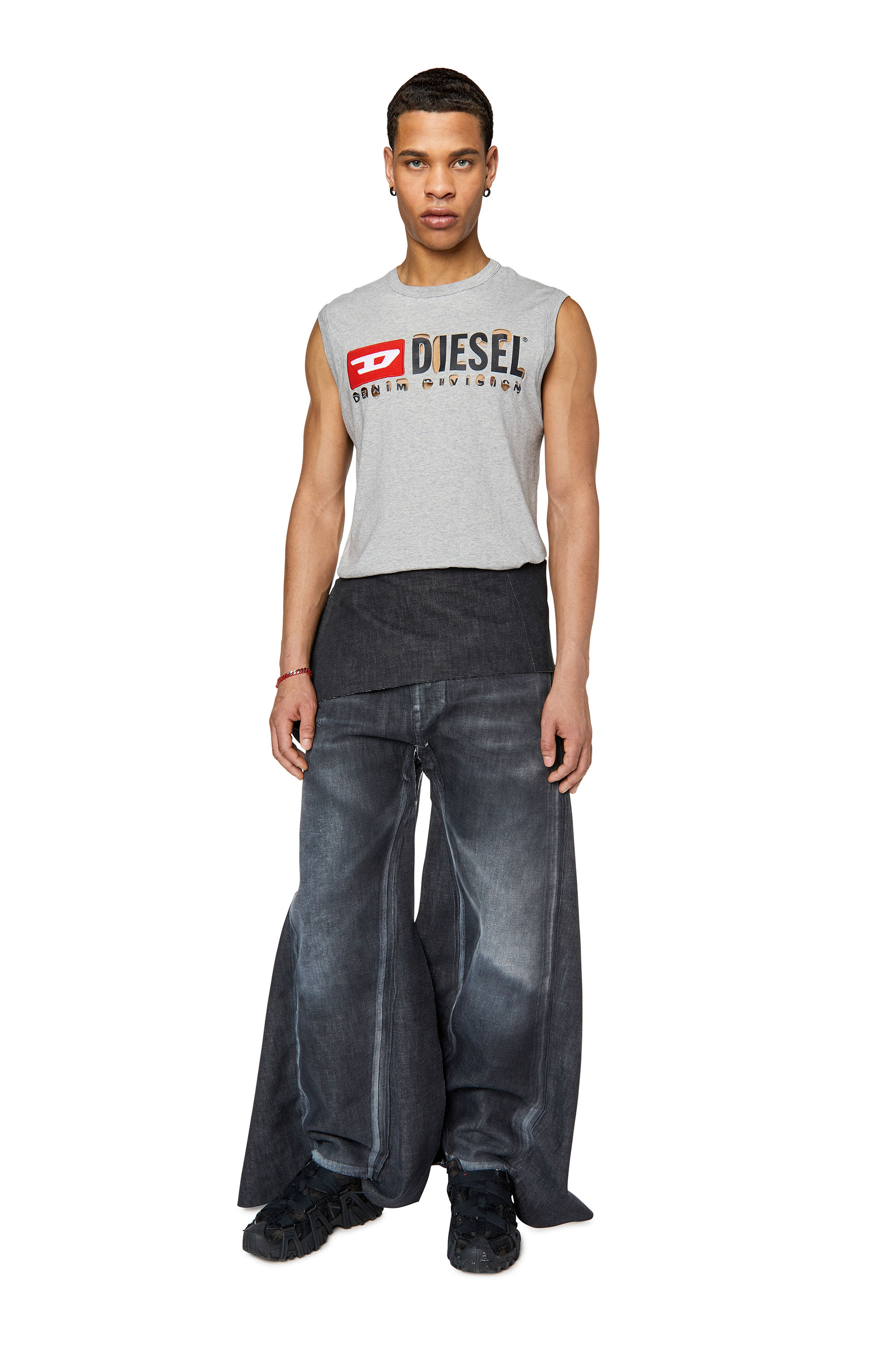 Diesel - Straight Jeans 2010 D-Macs 007Q5, Black/Dark grey - Image 1