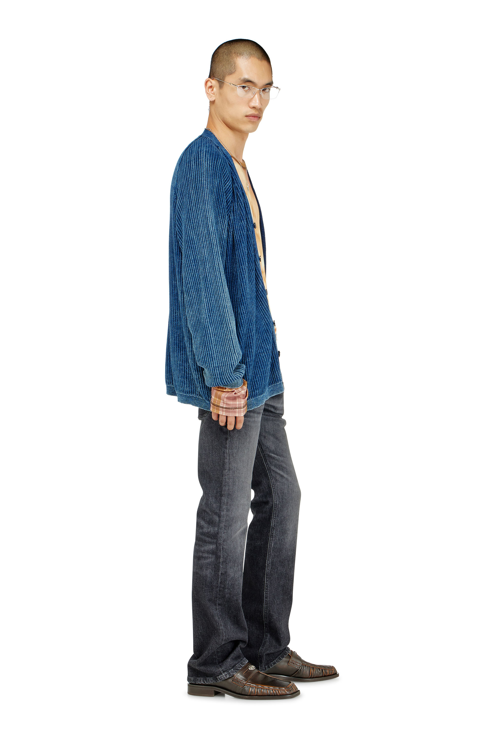 Diesel - Man's Bootcut Jeans 2007 Zatiny 09N48, Black/Dark grey - 4