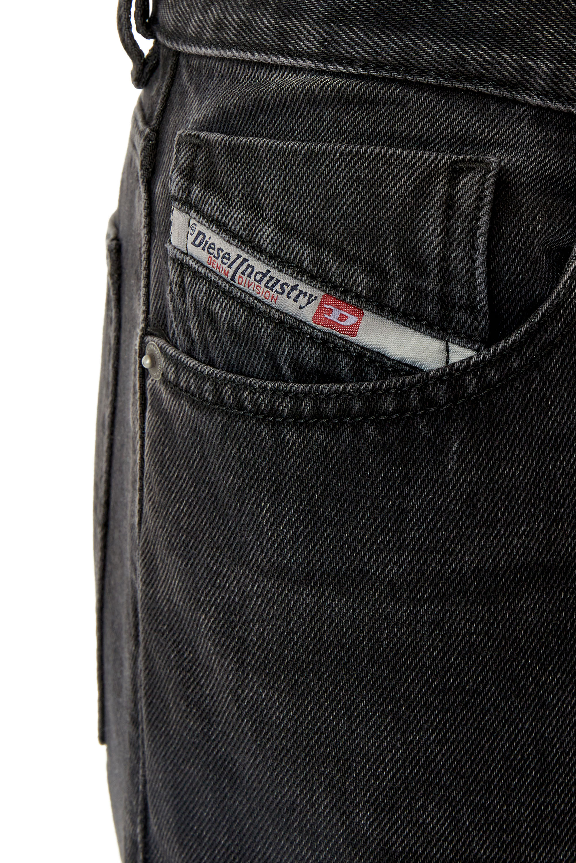 Diesel - Straight Jeans 1995 D-Sark 09B88, Black/Dark grey - Image 4
