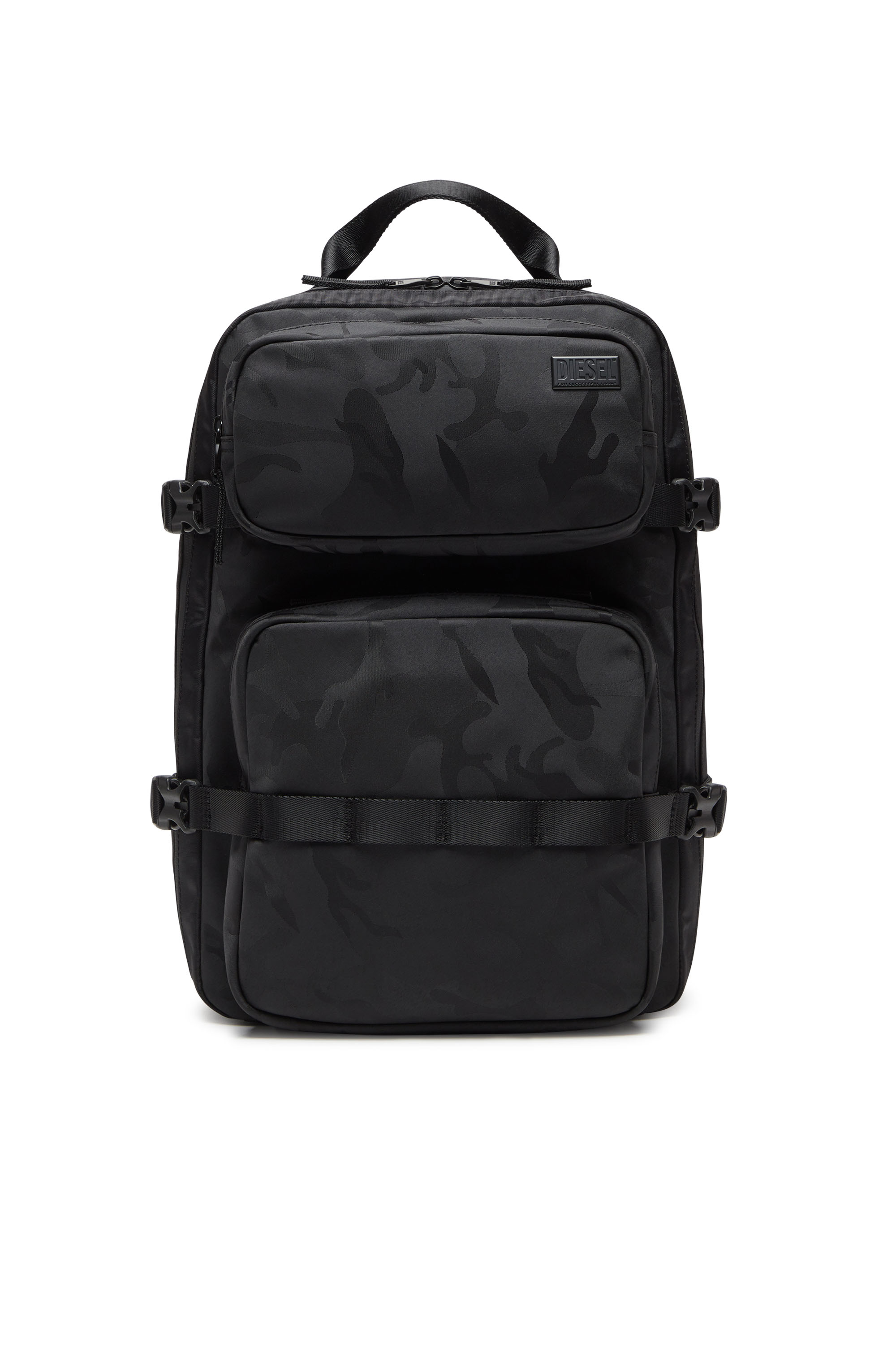Diesel - DSRT BACKPACK, Man's Dsrt-Utility backpack in printed nylon in Black - 2