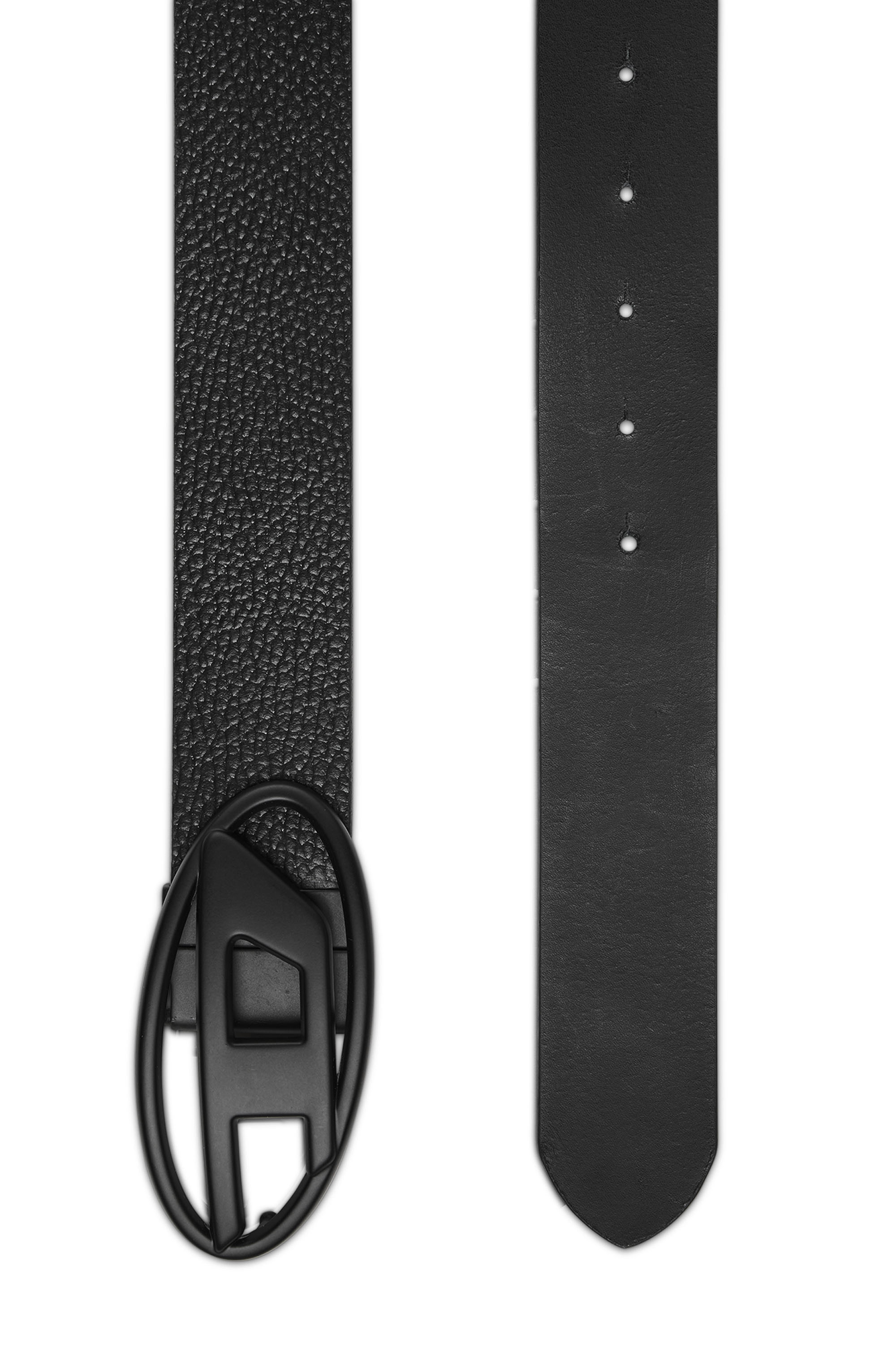 Diesel - B-1DR REV II, Man's 3.9cm reversible leather belt in Black - 2