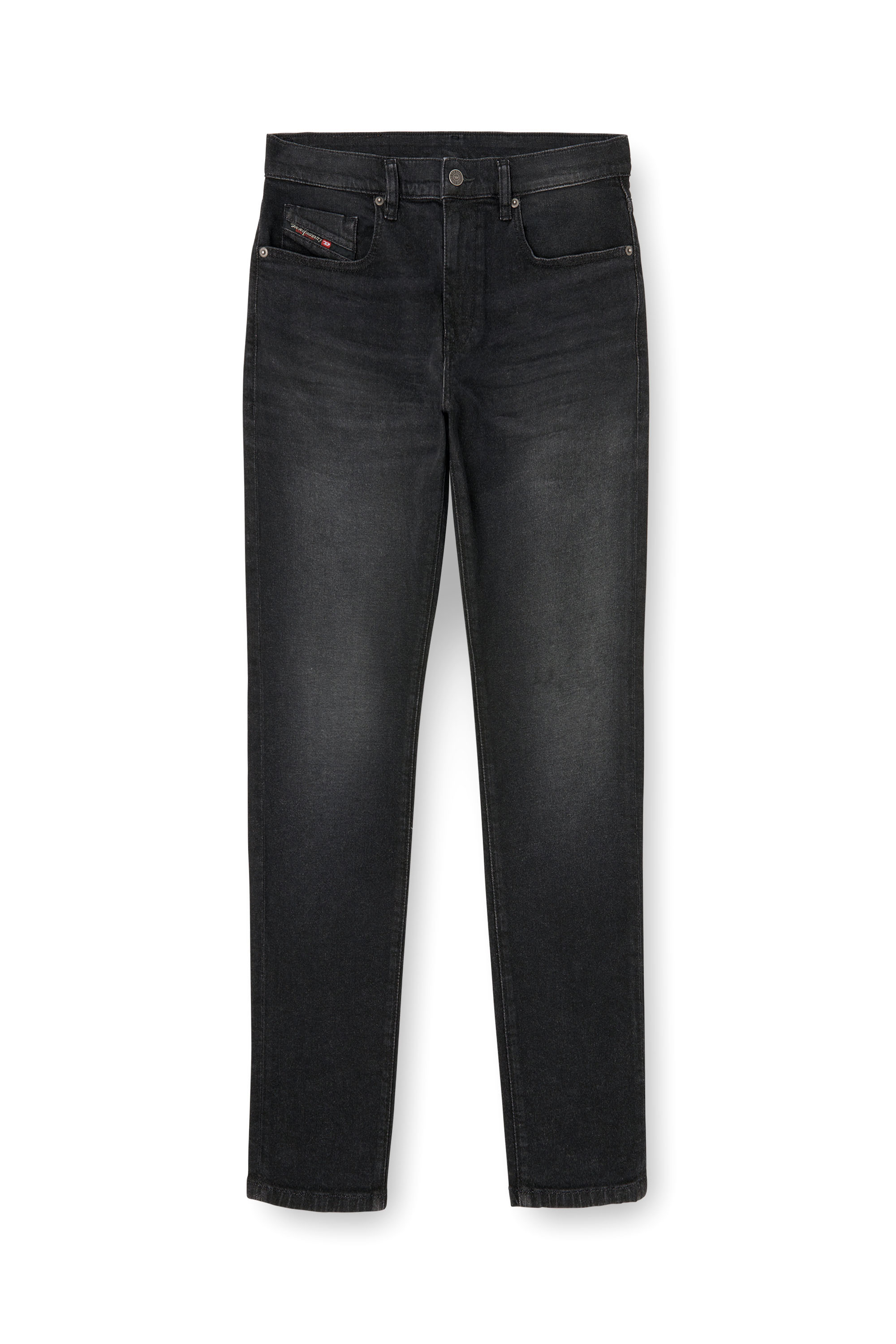 Diesel - Man's Slim Jeans 2019 D-Strukt 0DBDT, Black/Dark grey - 3