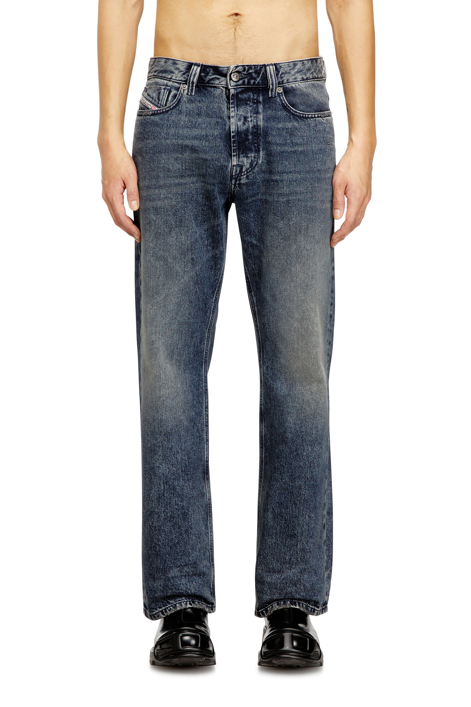 Diesel - Man's Relaxed Jeans 1980 D-Eeper 09N68, Dark Blue - 1