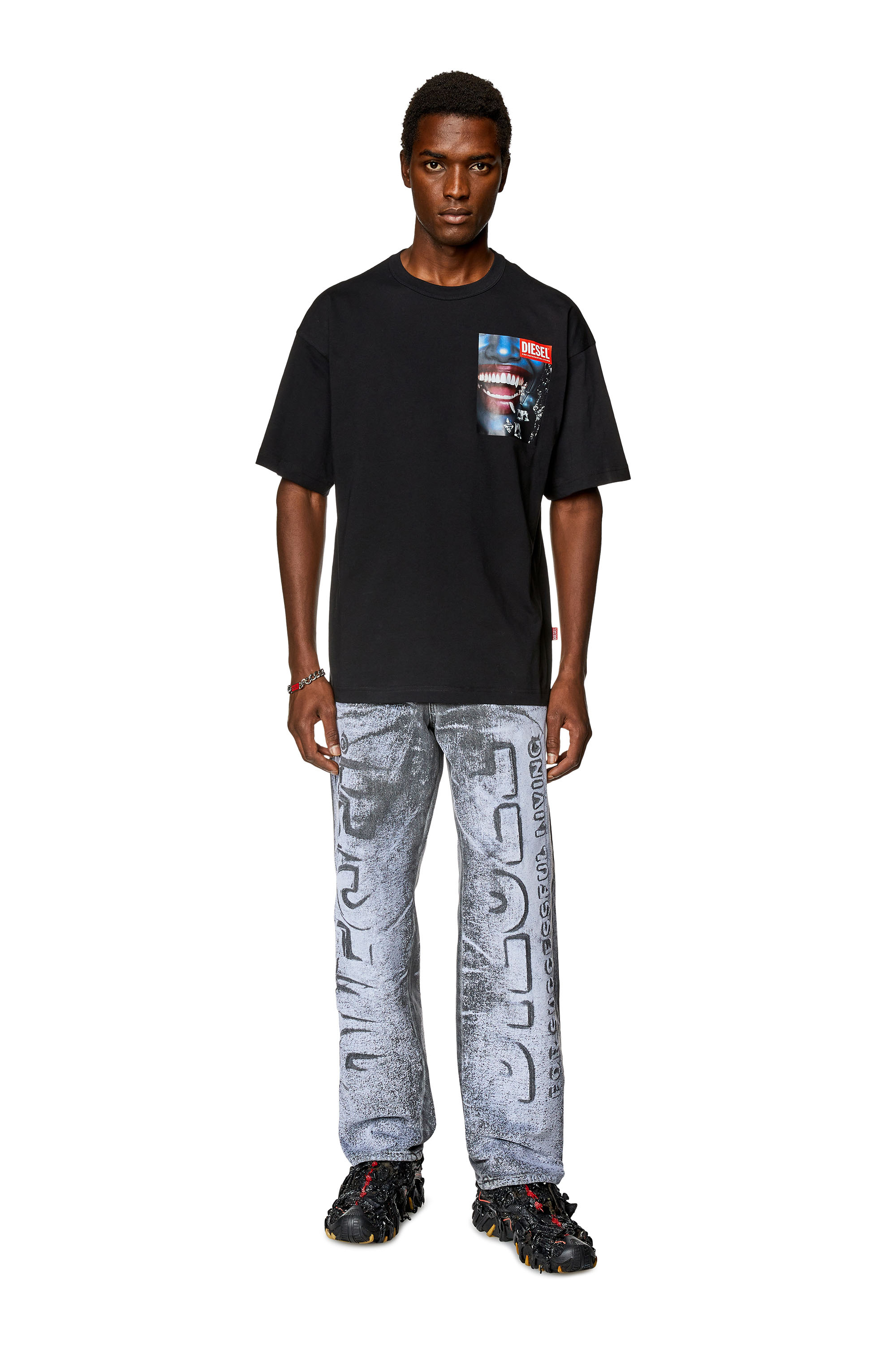 Diesel - T-NABEL-FACE, Black - Image 2