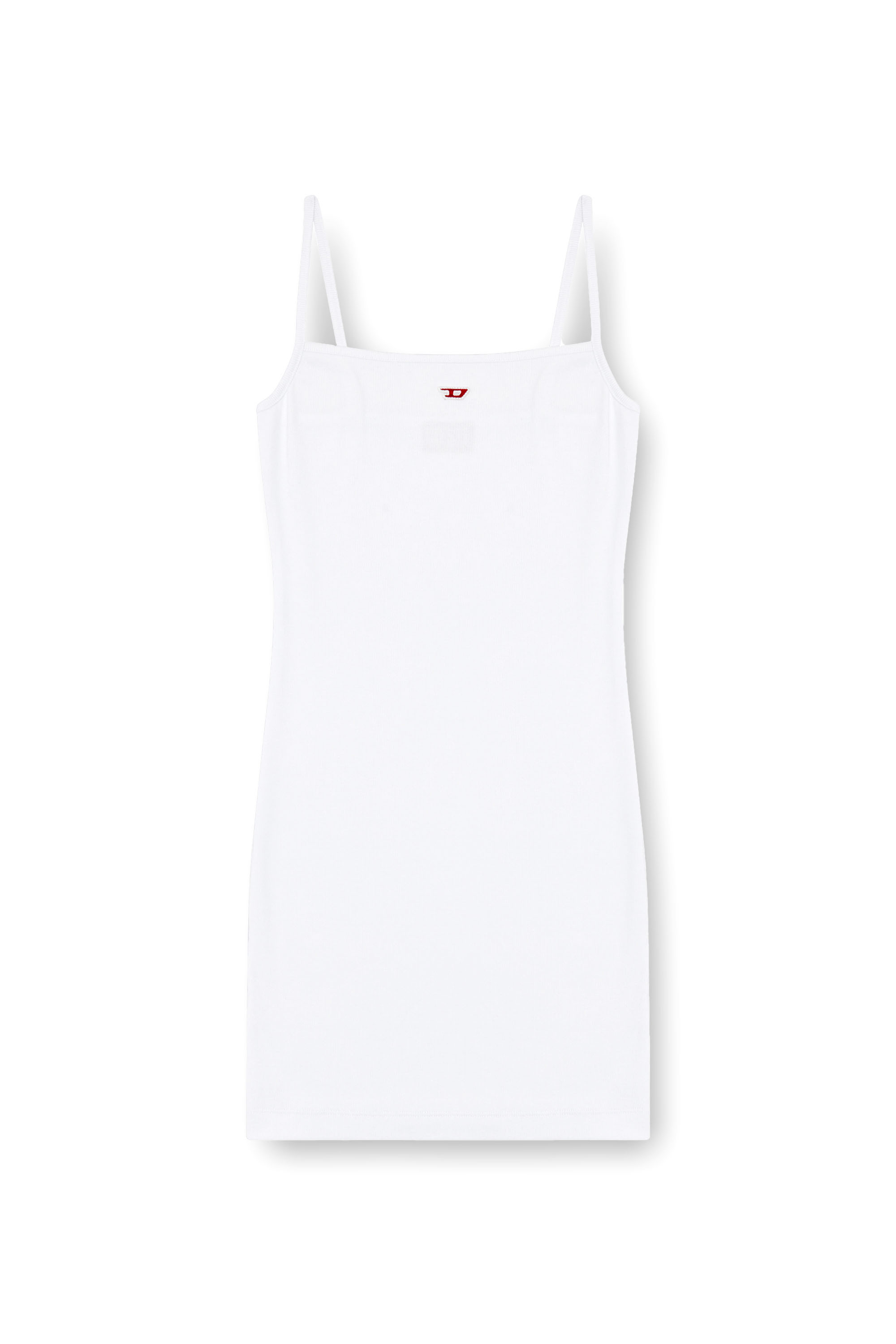 Diesel - D-HOPY-D, Woman's Short slip dress with D logo in White - 2