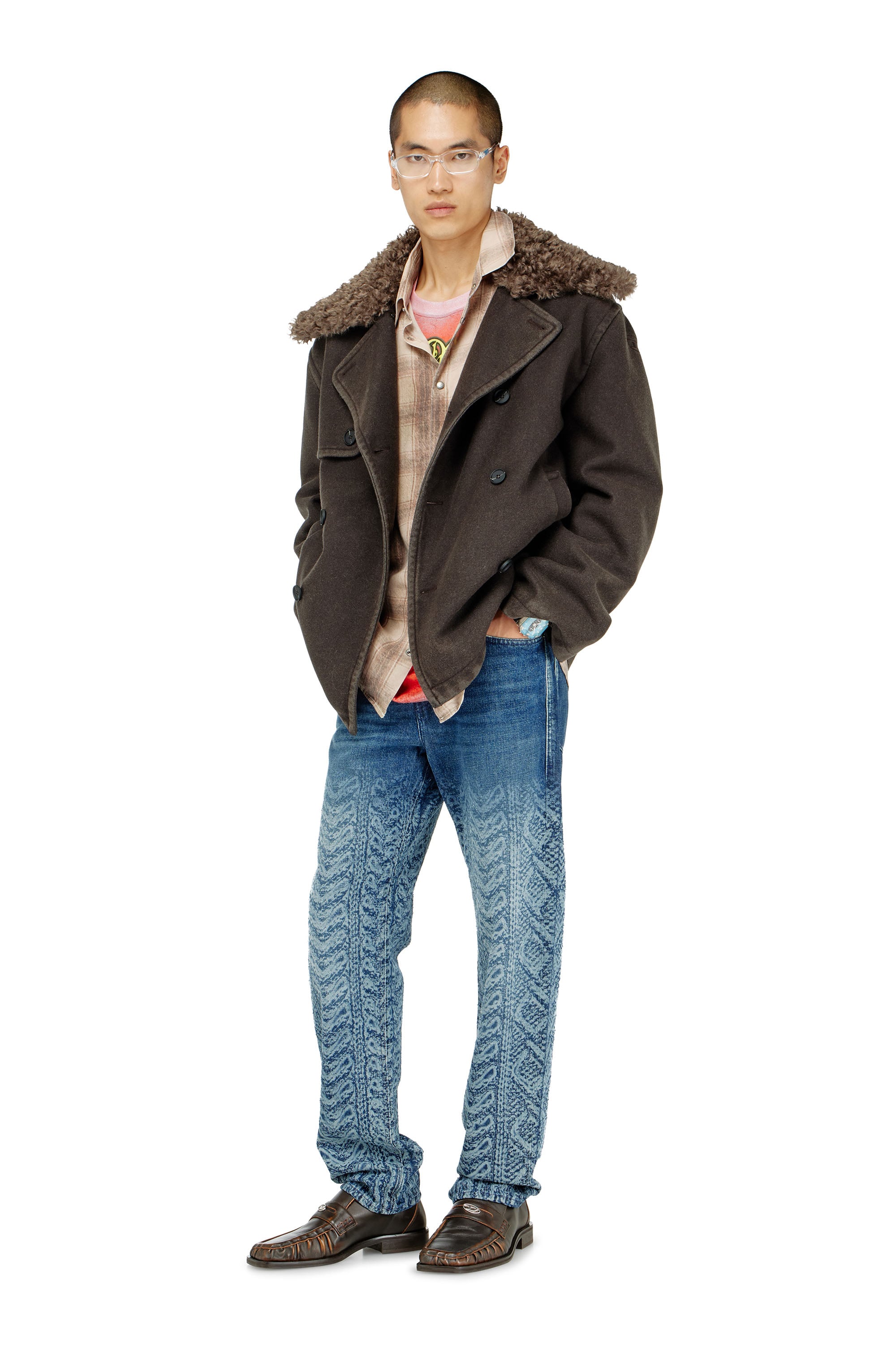 Diesel - Man's Regular Jeans 2024 D-Macs 007EV, Dark Blue - 2