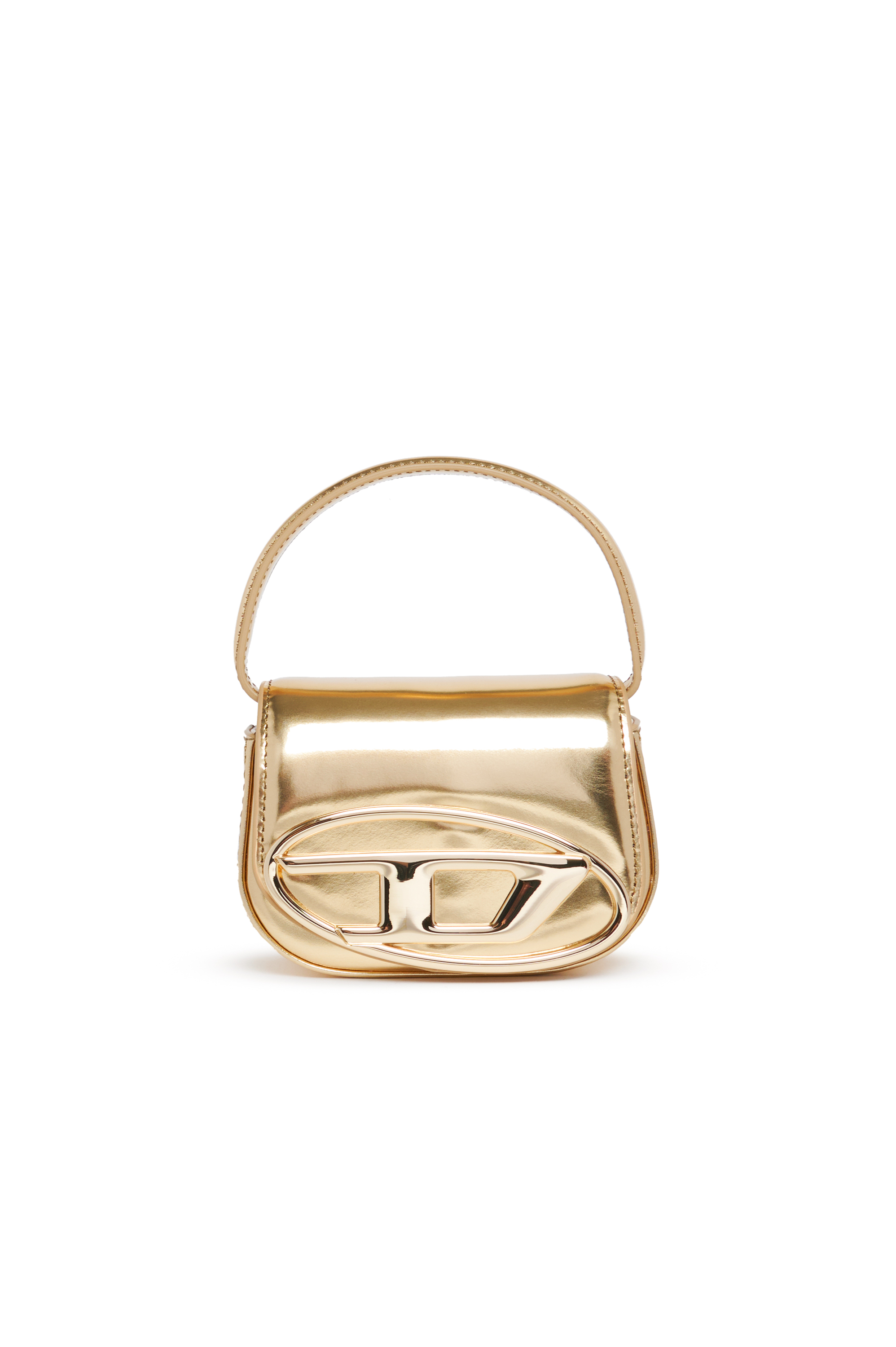 Diesel - 1DR XS, Woman's Iconic mini bag in metallic leather in Gold - 1