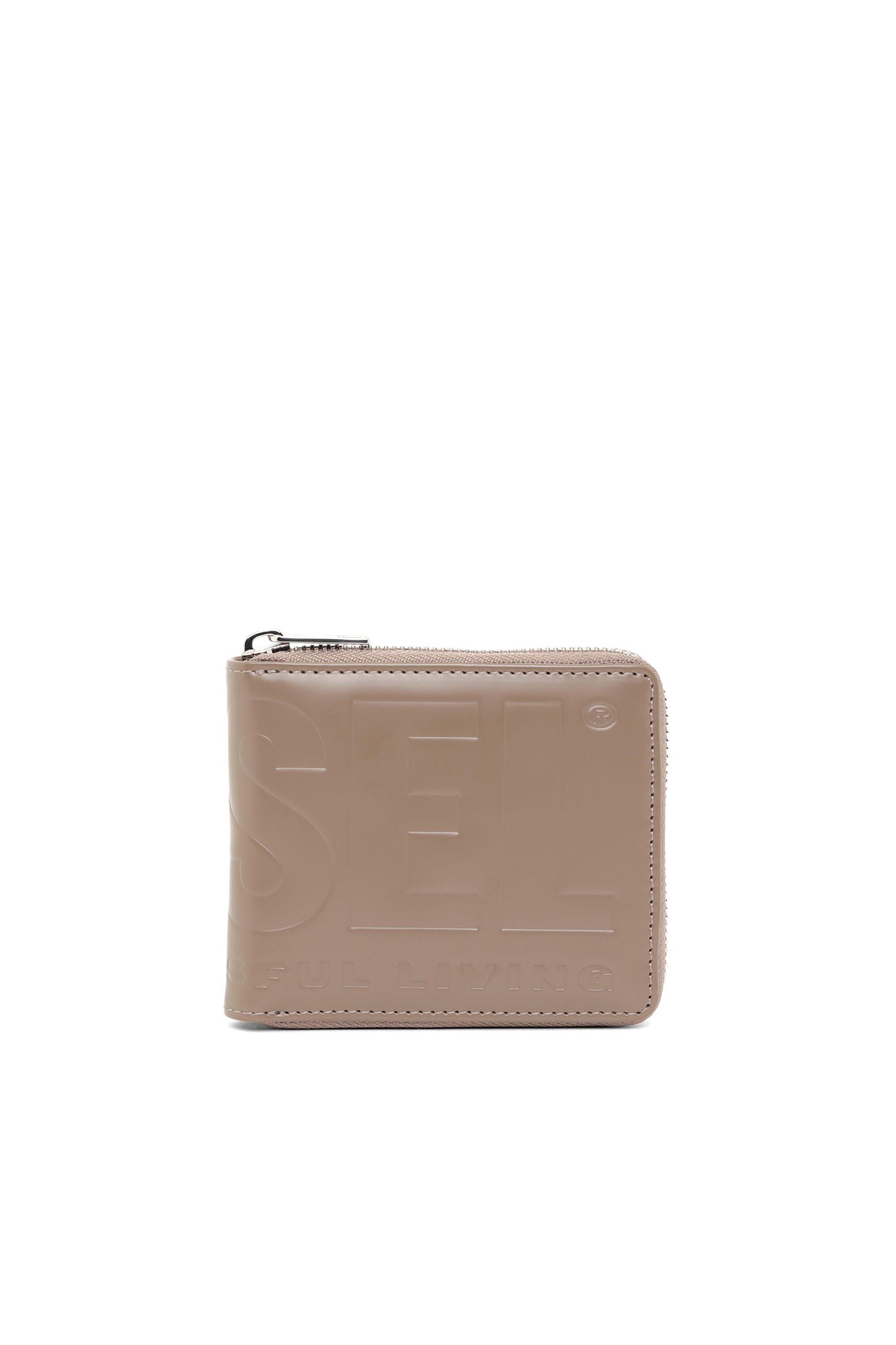 HIRESH XS ZIPPI, Beige - Zip-Round Wallets