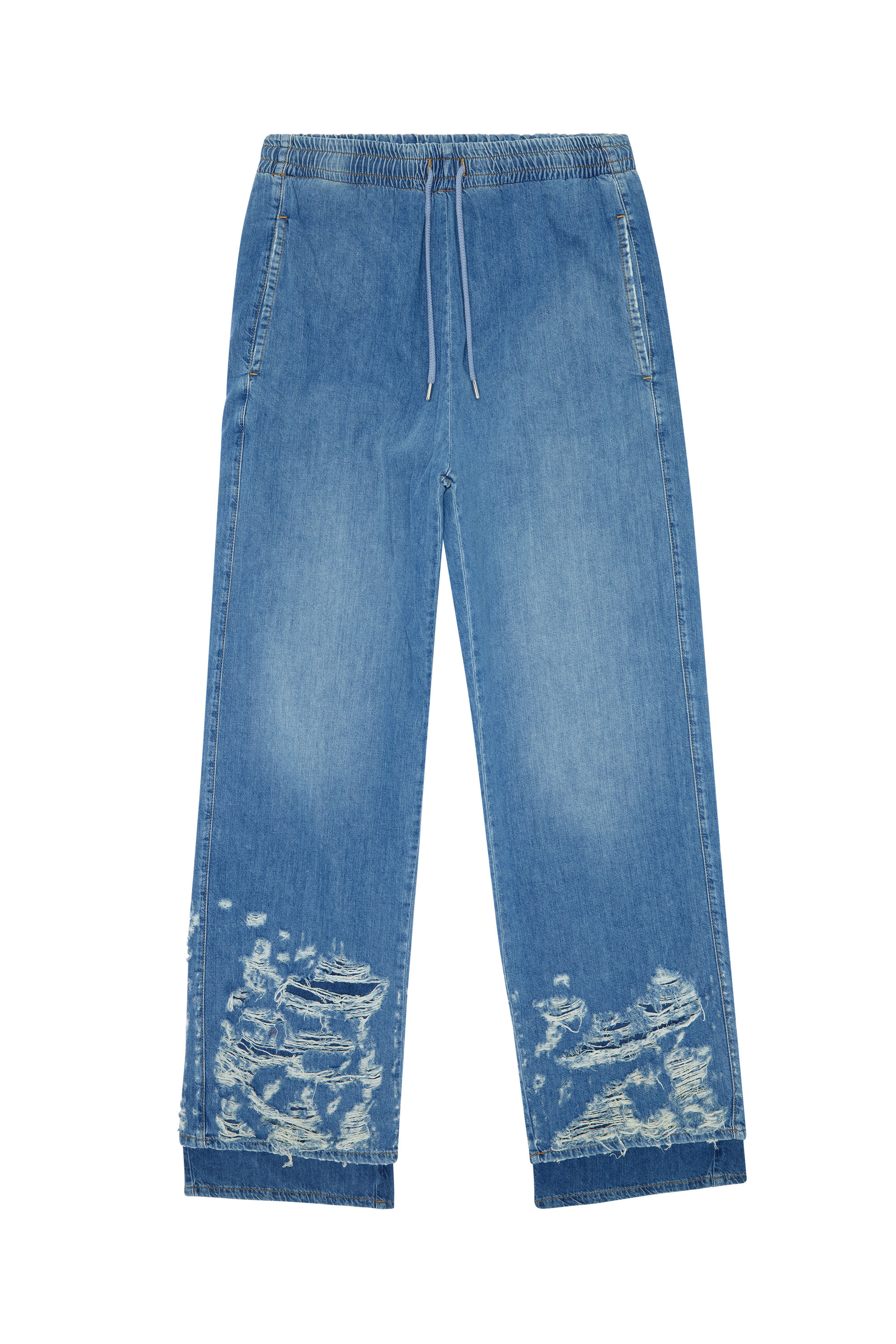 Diesel - D-Martian 0EMAF Straight Jeans, Light Blue - Image 5